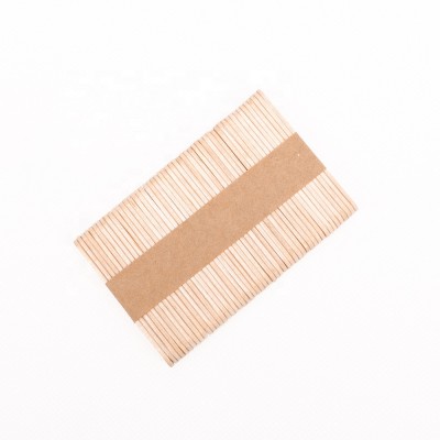 114*10*2 mm Round Edges Wood Sticks for Ice Cream