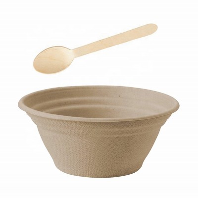 100% Compostable Wheat Straw Round Bowl