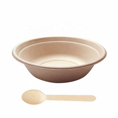 Natural Sugarcane Bagasse Soup Barrel Bowls