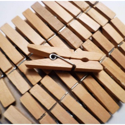 72 mm birch wood clothespin