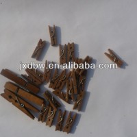 2.5cm Light Brown Colour Wood Pegs Mini Clothes Pins